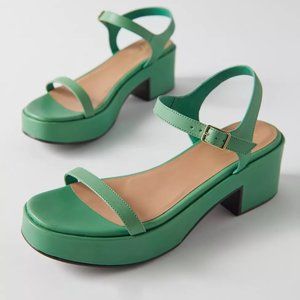 Seychelles Rest Assured Heeled Sandal Green